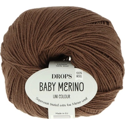 Drops Baby Merino 52 čokoládová