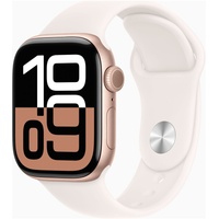 Apple Watch Series 10 42 mm ružovo zlatý hliník so svetlo rumenným športovým remienkom S/M MWWH3QC/A