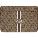 Guess PU 4G Printed Stripes Computer Sleeve 13/14" Brown GUCS14P4RPSW