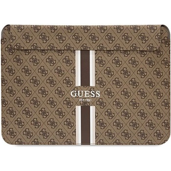 Guess PU 4G Printed Stripes Computer Sleeve 13/14" Brown GUCS14P4RPSW