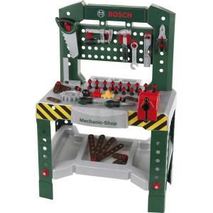Klein Детска работна маса Bosch - Малък майстор, с инструменти, 77 части (8574) - ozone