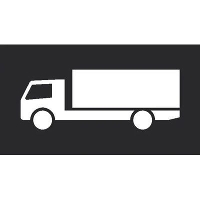 Předformované dopravní značení ''Nákladní auto''–termoplast, bílá, 750×2000 mm