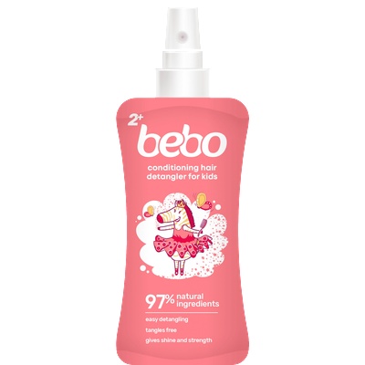Бебо Детски спрей-балсам за лесно разресване Бебо - С аромат на малина, 150 ml (14232)