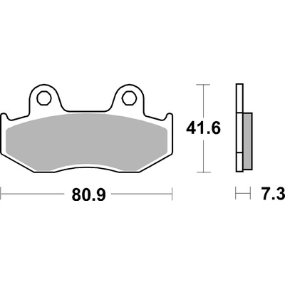 BREMBO Brzdové doštičky 07078 CC SCOOTER