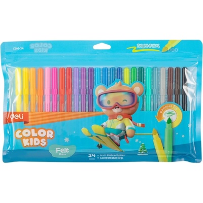 Deli Color Kids флумастери EC161-24, (10910086)