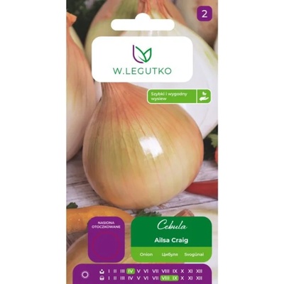 W. Legutko Лук Айлса Крейг - сламеножълта кора, глави до 1 кг, късен сорт