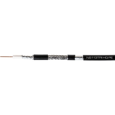 Conotech NS-113 Trishield PE černý s krabičkou 300 m