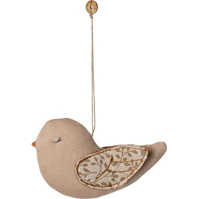 Maileg Textilní vánoční ozdoba Bird Branches Blue béžová barva textil – Zboží Dáma