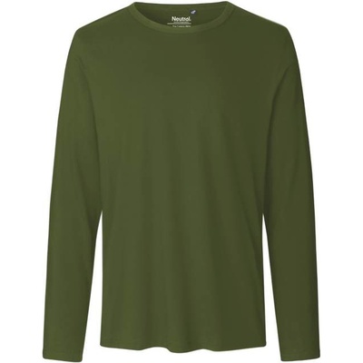 Neutral pánske tričko s dlhým rukávom NE61050 military
