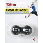 Wilson Staff squash 2 ball dbl yel dot