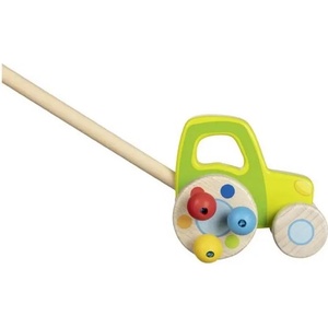 Goki Дървена играчка за бутане Goki - Трактор (54880) - baby