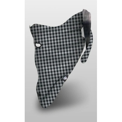 šátek Airhole Reversable Plaid černý