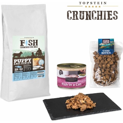 Topstein Fish Crunchies Puppy & Junior 1 kg