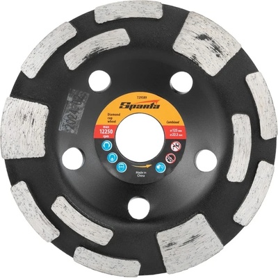 Sparta Диск диамантен за шлайфане, чашкообразен, 125мм, комбиниран // Sparta 729589 (729589)