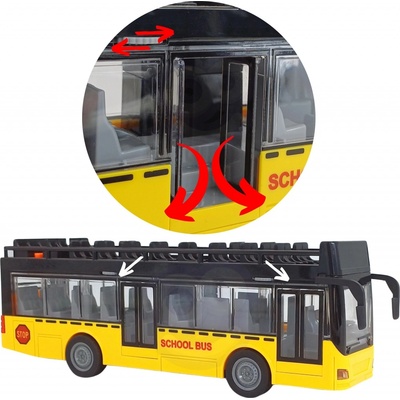 WOOPIE autobus se světly a otevíracími dveřmi