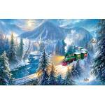 SunsOut - Puzzle Mountain Christmas Train - 500 piese