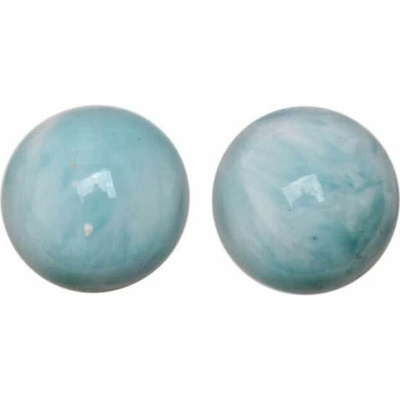 Nefertitis Larimar kuličky náušnice AA kvalita stříbro Ag 925 č. 12 NF63892 cca 0,6 cm, 1 g