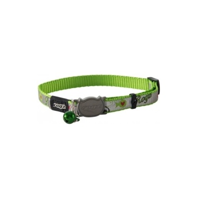 Rogz Reflecto Cat Safety Collar - Регулируем светлоотразителен нашийник за котки, 20-31 см. - зелен
