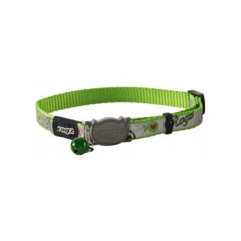 Rogz Reflecto Cat Safety Collar - Регулируем светлоотразителен нашийник за котки, 20-31 см. - зелен
