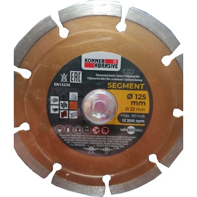 Konner Kotúč rezný diamantový segment 125 mm D71003