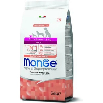 Monge Dog extra Mini Adult losos ryža 2,5 kg