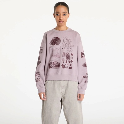 Nike ACG "Tuff Fleece" Women's Therma-FIT Repel Crew-Neck Sweatshirt Lt Violet Ore/ Burgundy Crush