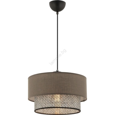 ASIR GROUP Пендант на кабел ECHO 1xE27/60W/230V кафяв/сив (AS2574)