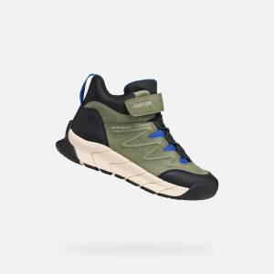 Geox Хаки топла детска чорапова обувка Geox Flexyper Pro B Geox | Zelen | Момчешки | 32