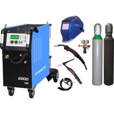Kühtreiber KITin 2200 Multi MIG Synergic V2 + MIG a TIG hořák + kukla + ventil + lahve