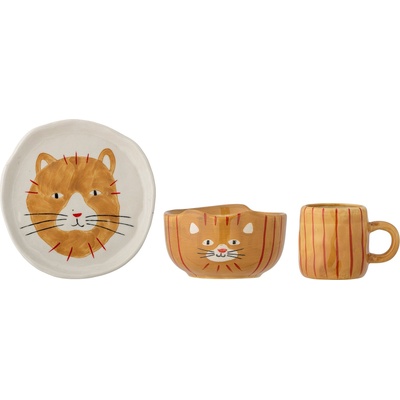 Bloomingville Детски съдове Kittie 3 части (82058198)
