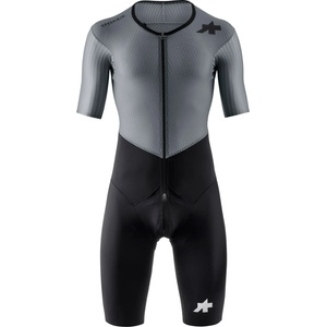 ASSOS Мъжки скин за колоездене ASSOS Le Houdini Roadsuit S11 Cycling skinsuit - Fanatic Silver - размер XL (002-3441-0115)