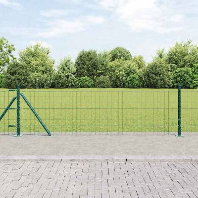 OMAXI Evropský plot s betonovou základnou 25 x 0,4 m Zelená Síťovina 242006