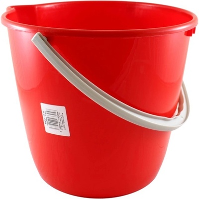 Humed Vedro okrúhle plastové červené 12 l