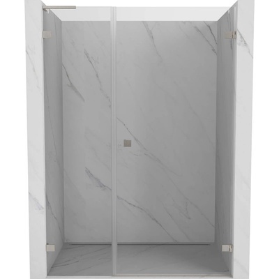 Mexen Lunar-B L душ кабина с отваряща се врата дясна 150 см, прозрачна, четкан никел - 832SL-150-050-97-00-P (832SL-150-050-97-00-P)