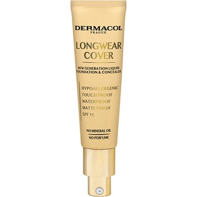 Dermacol Dlouhotrvající krycí make-up Longwear Cover SPF 15 Liquid Foundation & Concealer 05 Bronze 30 ml