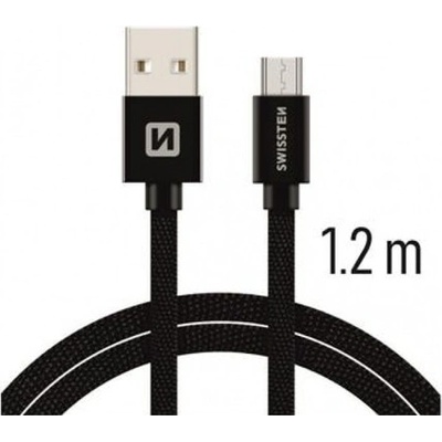 Swissten 715222015 datový USB - micro USB, 1,2m, černý