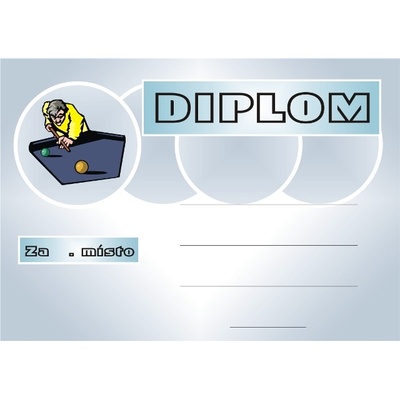 VIZINGR Kulečník diplom A4 č.8