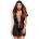 Obsessive Alluria Peignoir & Thong Black S/M