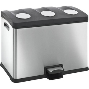 EKO 3 х 12 л. кош за отпадъци цвят матиран инокс ЕКО от серия rejoice (eko922836matts/s)