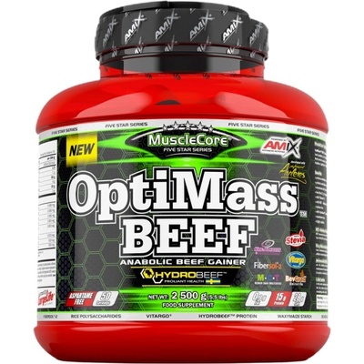 Amix Nutrition OptiMass Beef [2500 грама] Двоен бял шоколад