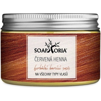 Soaphoria Bylinná farbiaca zmes na vlasy z henny - mahagónovo červená 100 g