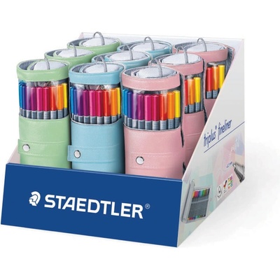 STAEDTLER Комплект тънкописци 334, 20 цвята, в несесер, асорти (29156-А)