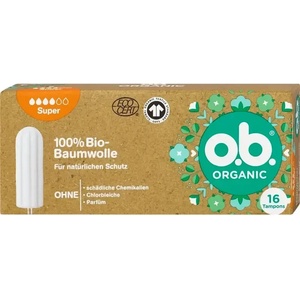 O. B O. B. Organic Super Дамски тампони 16 броя немски