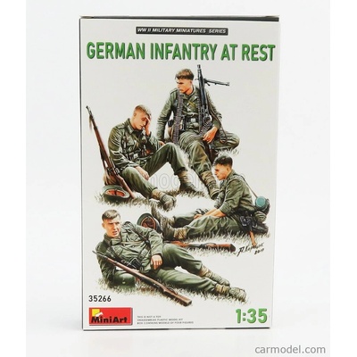 Miniart Figures Soldati Soldiers Military German Infantry At Rest 1:35