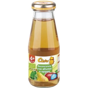 Image 1 of Слънчо Био сок Слънчо - Ябълка и круша, 200 ml (4556)