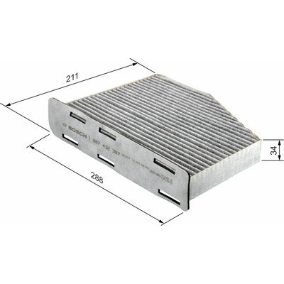 Kabínový filter R2397 BOSCH 1987432397
