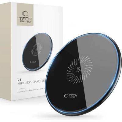 Tech-Protect qi15w-c1 безжично зарядно 15w черно (9589046926310)