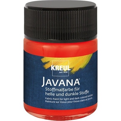 Farba na svetlý a tmavý textil JAVANA 50 ml Red