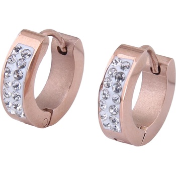 HARAHU Обеци za-21030 - Злато Розово / Кристалова kp21030 (za-21030)