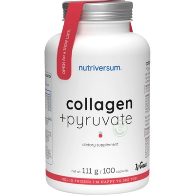 Nutriversum Collagen Pyruvate | with Hyaluronic, CLA, Garcinia [100 капсули]